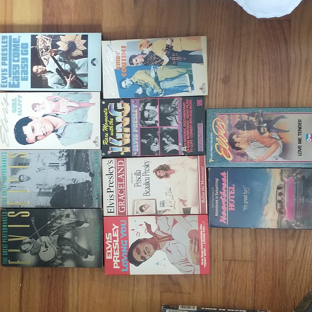 Elvis Presley Vintage VHS tape lot